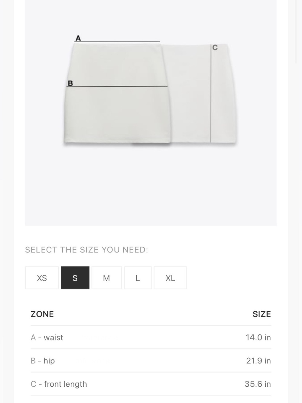 Zara White Cotton Poplin Full A-line Midi Skirt. Button Front. S NWT - Picture 7 of 13